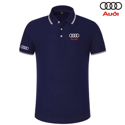 2022 Polo Audi été Manches Courtes Homme Respirant Col Contrasté